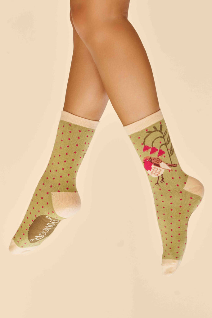 Powder Design Rosy Robin Ankle Socks