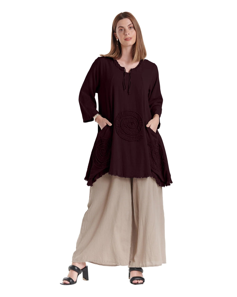 Oh My Gauze - Circle Cotton Gauze Blouse