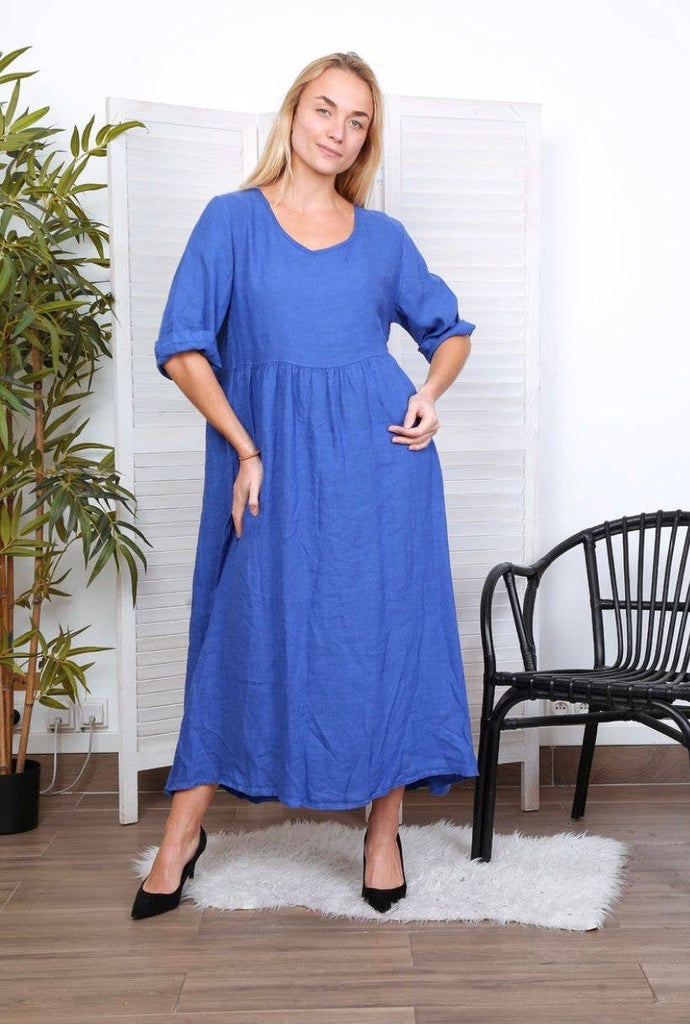 Lea & Luc - Long dress in 100% linen