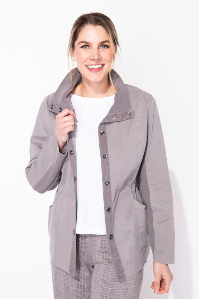 Escape Salt Wash  Snap Front Jacket - Fog