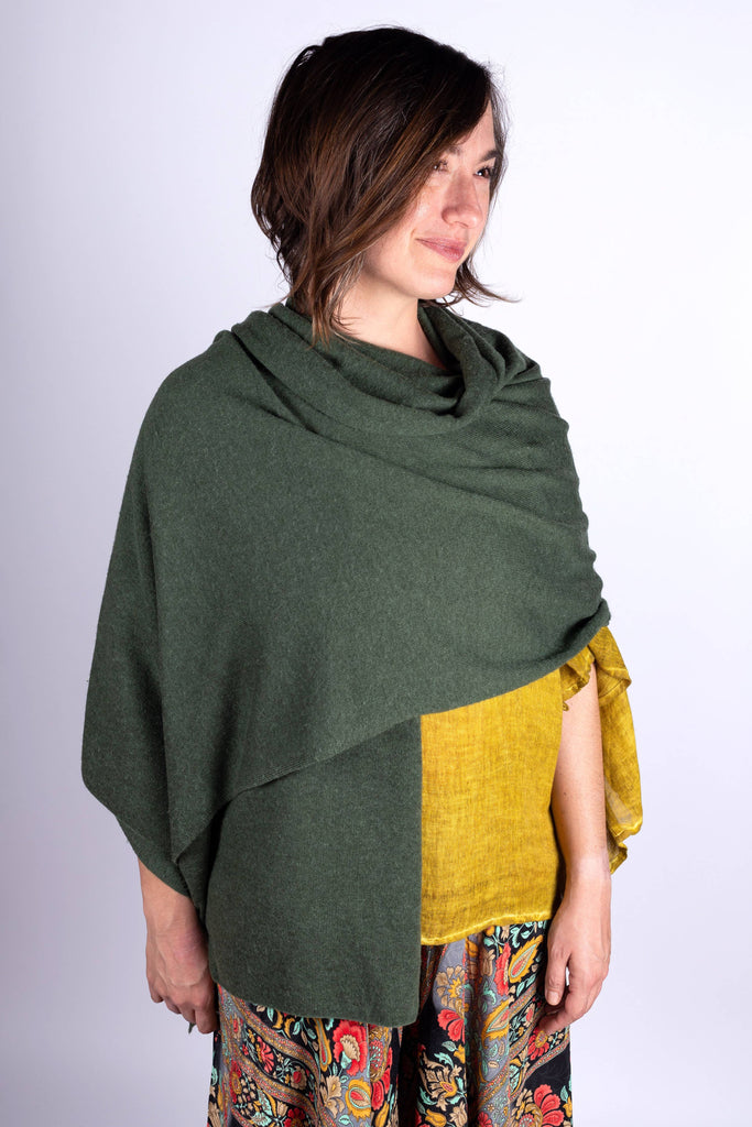 Dolma - Cashmere Scarf/Wrap Seaweed