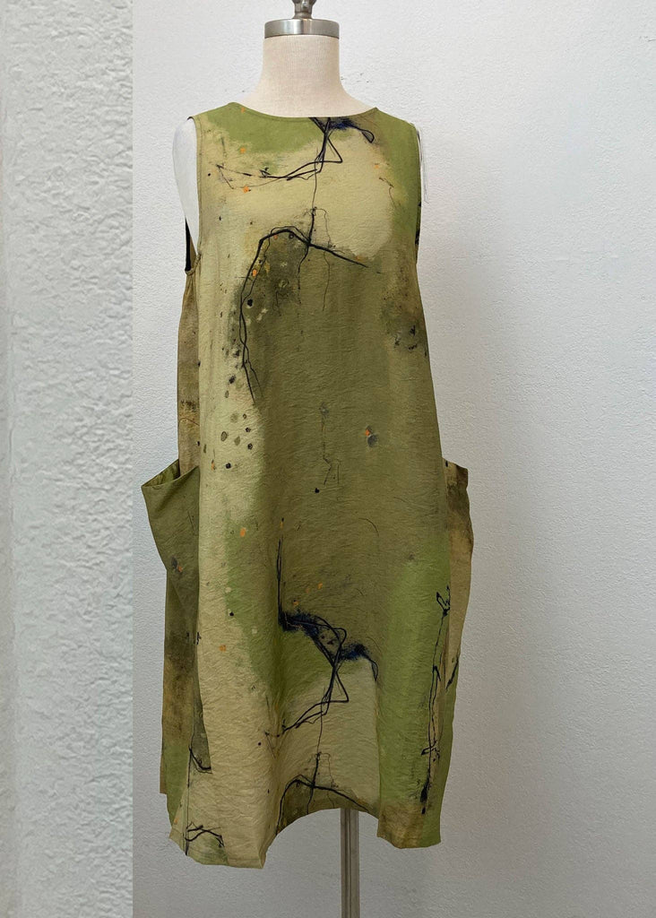 3 Potato - Two Pocket Sleeveless Dress