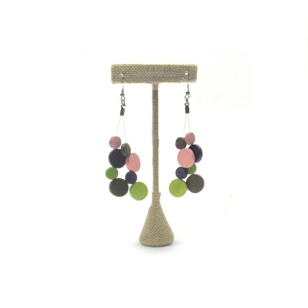 Katie & Company - Kelsey pastel wood bead earrings