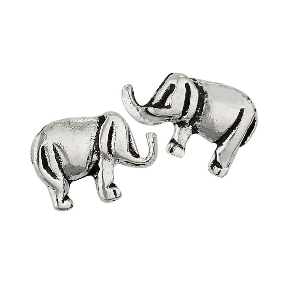 Tiger Mountain - Big Beast Sterling Silver Elephant Stud Earrings