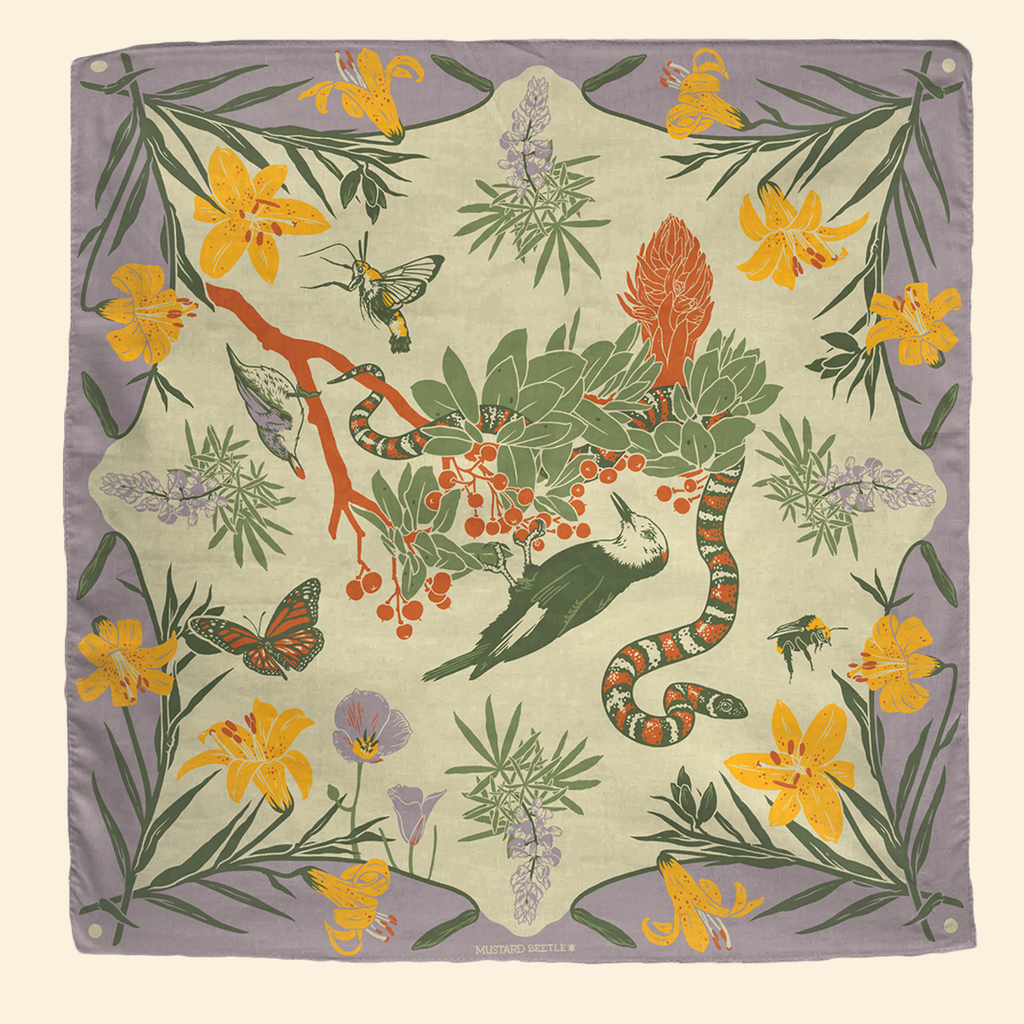 Mustard Beetle - Organic Fair Trade Bandana: San Jacinto