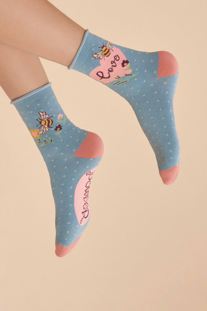 Powder Design Love Bumblebee Ankle Socks