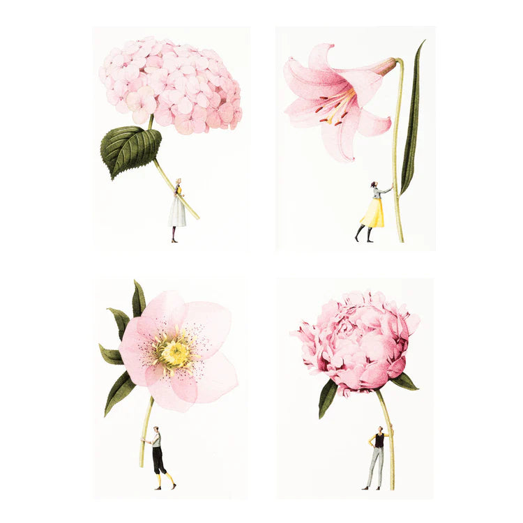 Hester & Cook - Pink Flowers Notecards