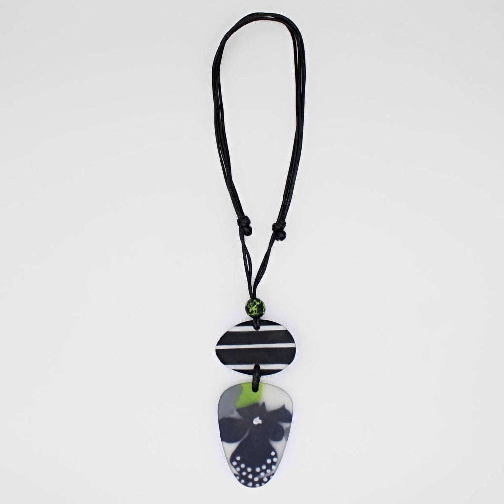 Sylca Designs - Lime and Black Sia Pendant