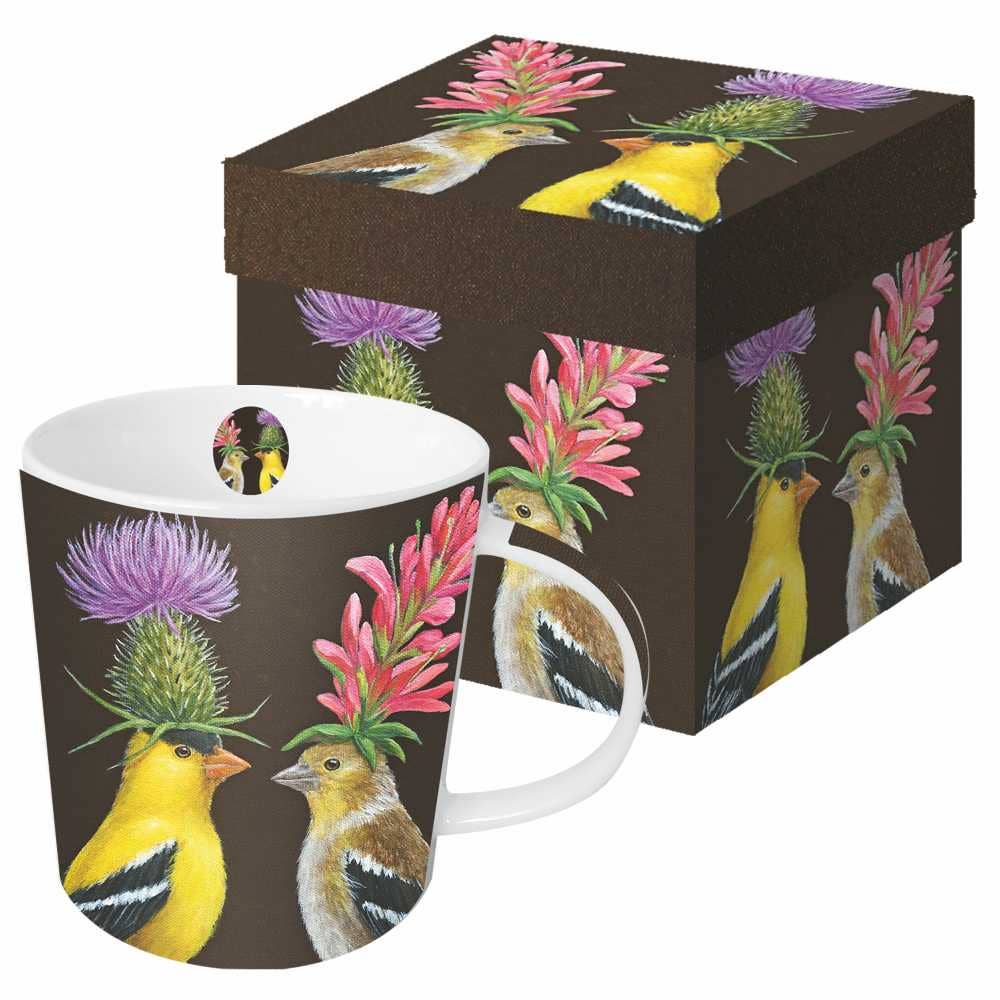 Paperproducts Design - "Goldfinch Couple"-Mug in a Box