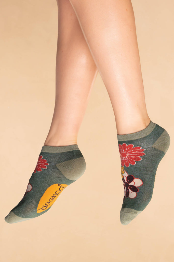 Powder Design inc - 70s Kaleidoscope Floral Trainer Socks