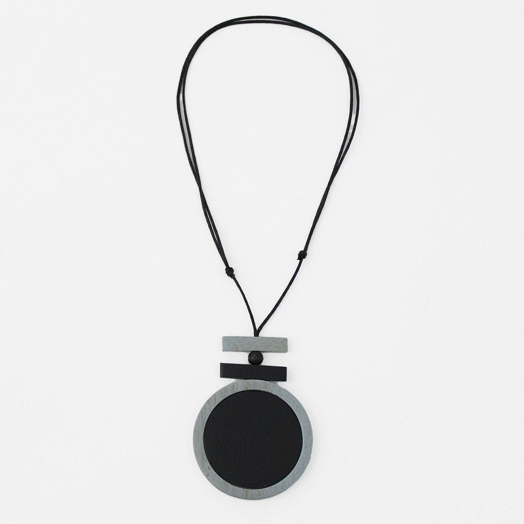 Sylca Designs - Black Harley Pendant Necklace