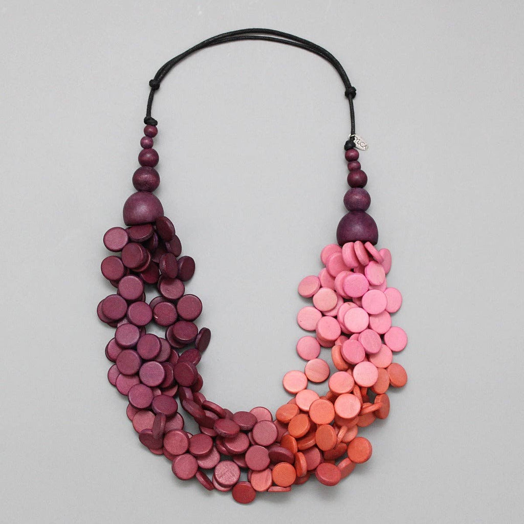 Sylca Designs - Ombre Wine Gillian Necklace