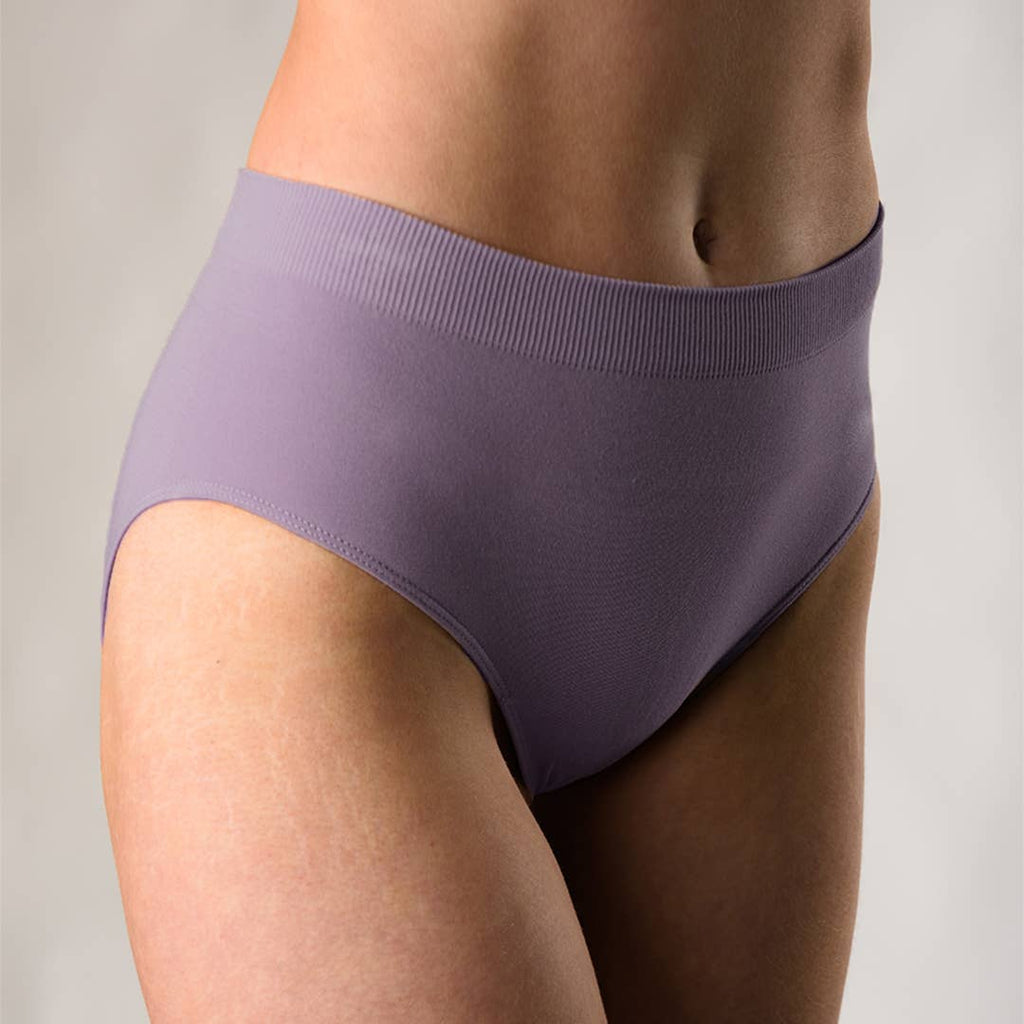 Terrera - 2 Piece/Pk Full Brief High Waisted Underwear - Dusty Purple