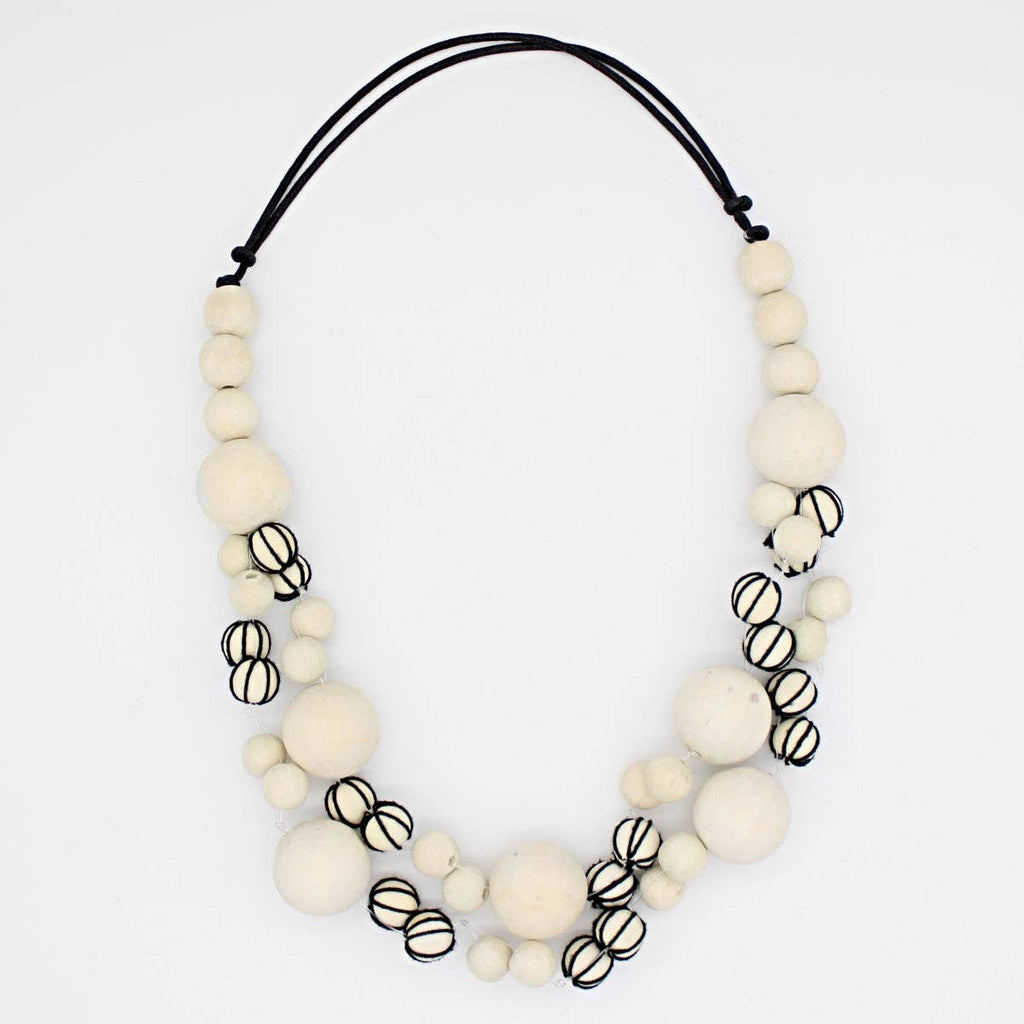 Sylca Designs - Cream Britta Bubble Necklace
