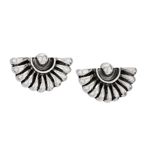 Tiger Mountain Gingko Half Flower Stud Earrings