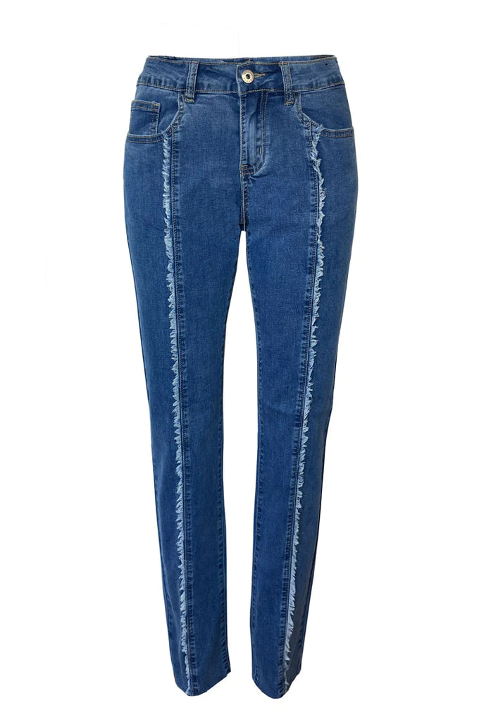 Ethyl Frayed Jeans
