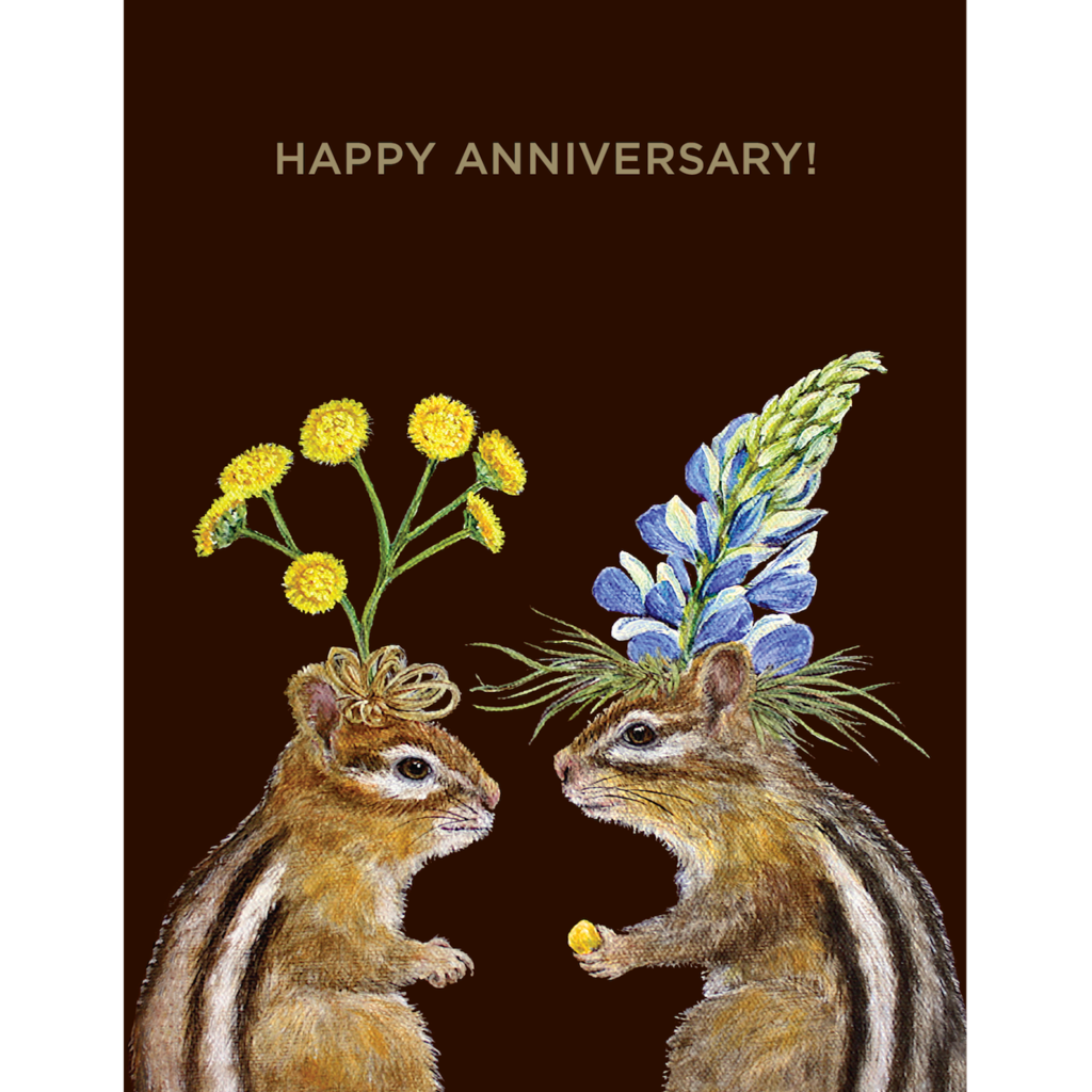 Hester & Cook Anniversary Chipmunk Greeting Card