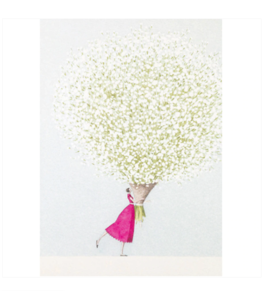 Hester & Cook Baby's Breath Greeting Card
