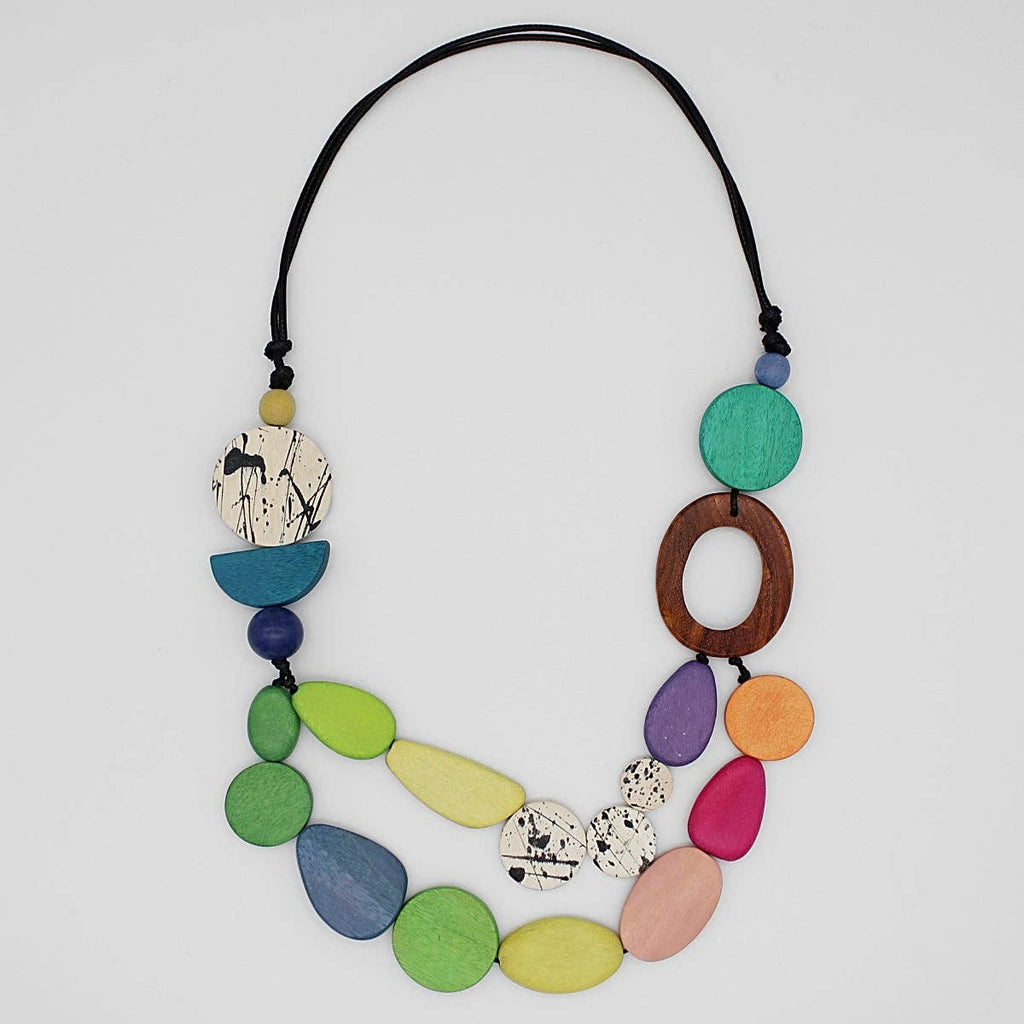 Sylca Designs - Multi Wood Moana Necklace