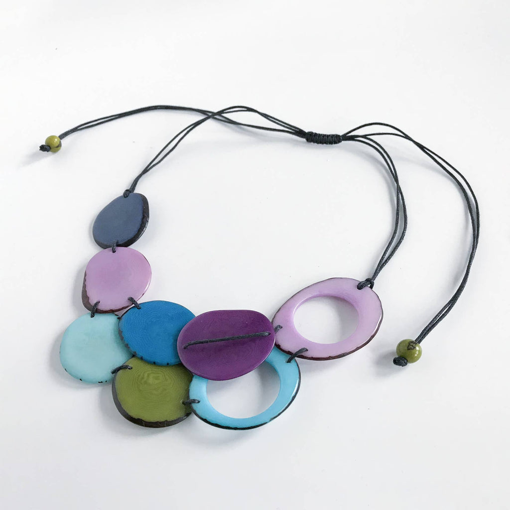 Belart Tagua Ojete and Slice Chia Necklace