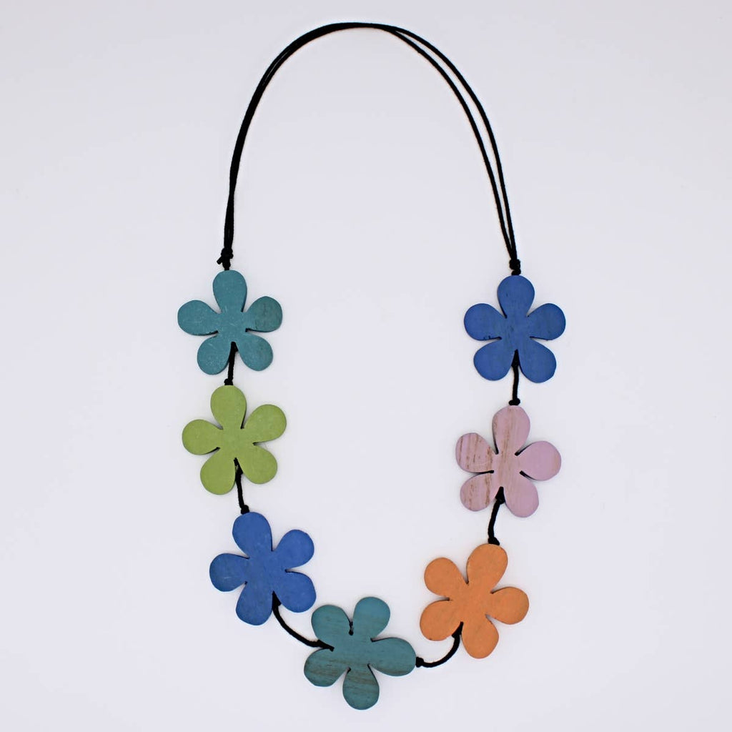 Sylca Designs - Multi Color Flower Power Necklace