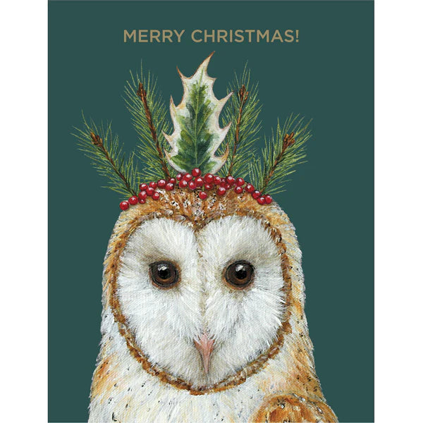 Hester & Cook Merry Christmas Owl Card