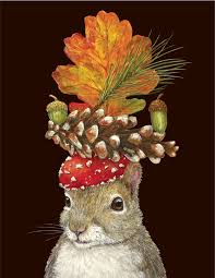 Hester & Cook Cards - Autumn Squirrel