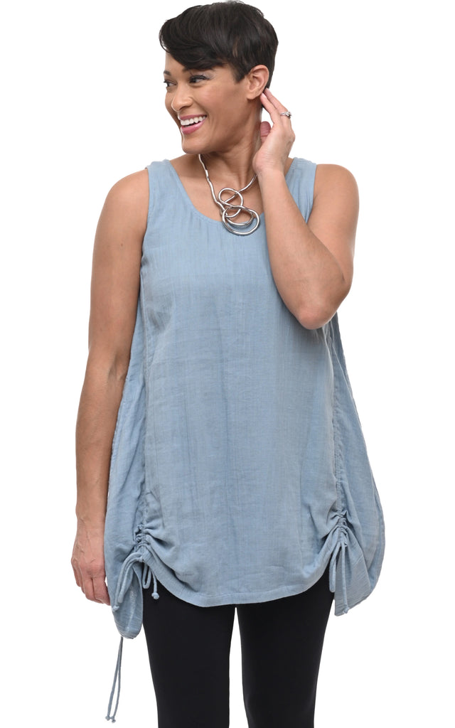 Tulip Kenley Top in Blue Abyss