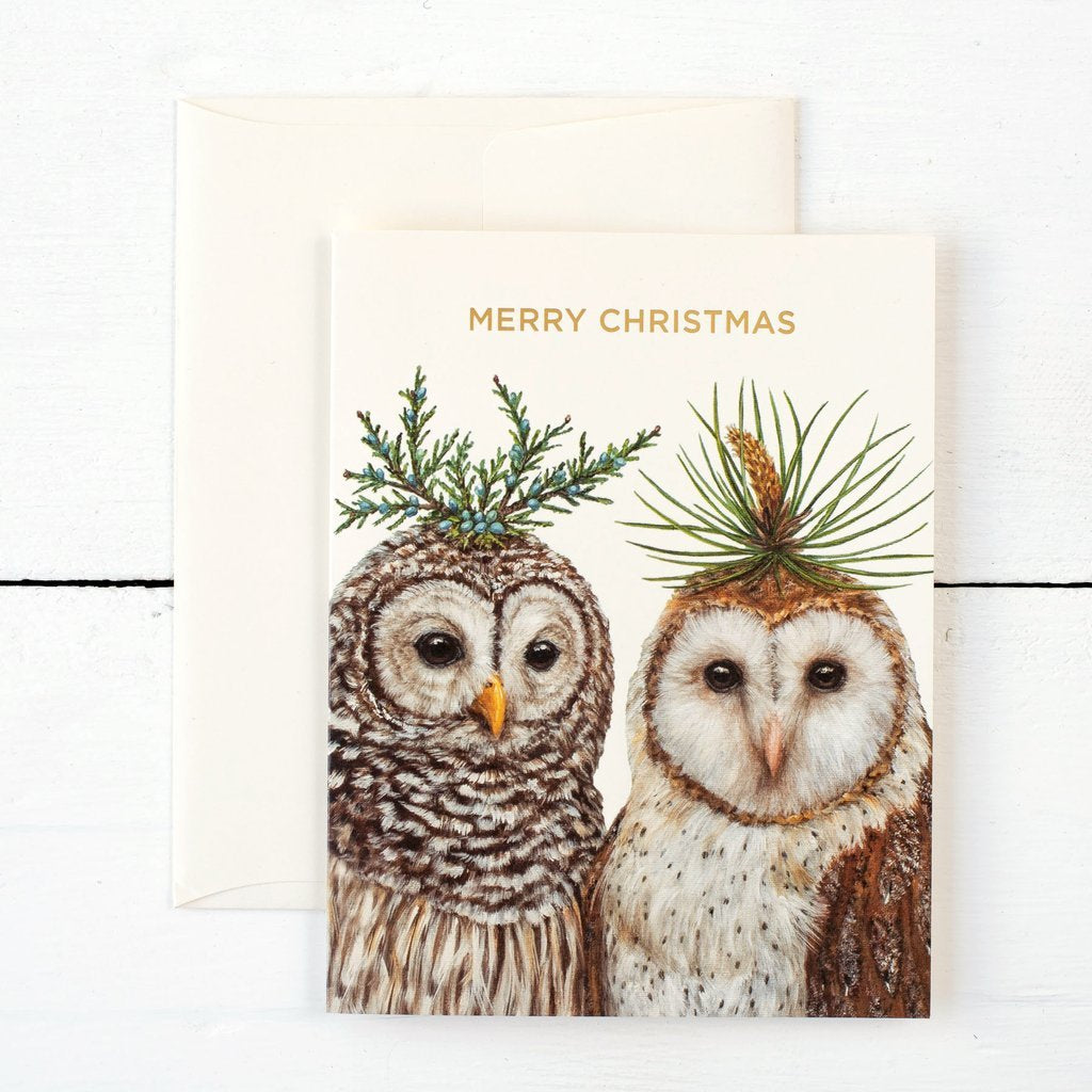 Hester & Cook Cards - Winter Owls/Merry Christmas